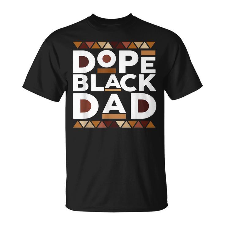 Black History Month Family Matching Melanin Dope Black Dad T-Shirt