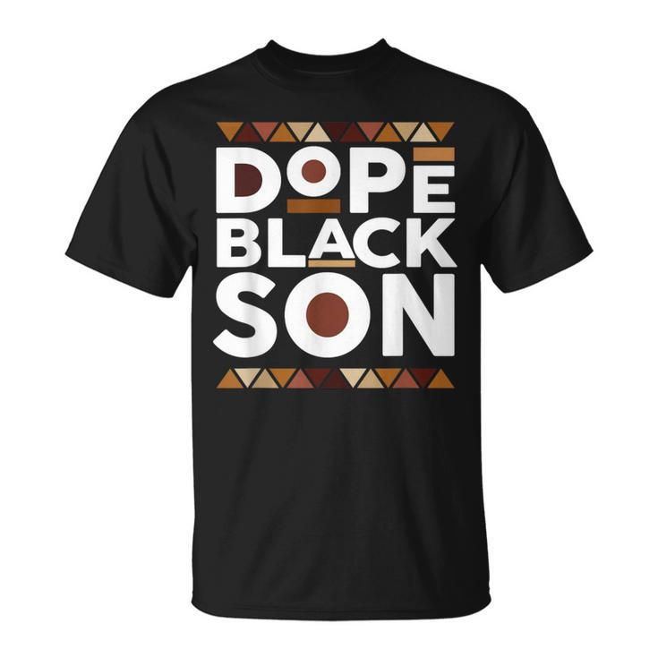 Black History Month Family Matching Melanin Dope Black Son T-Shirt