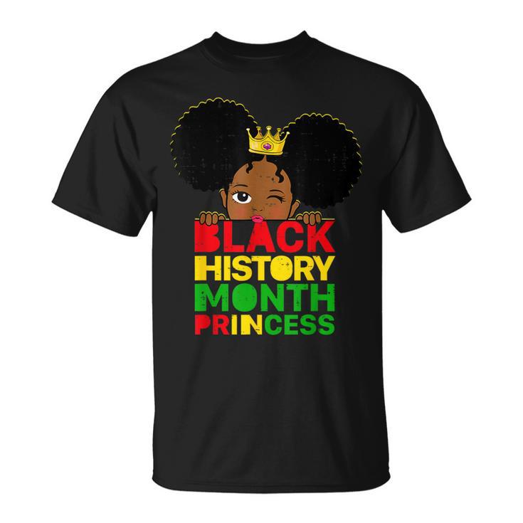 Black History Month Princess African Melanin Girls Toddler T-Shirt