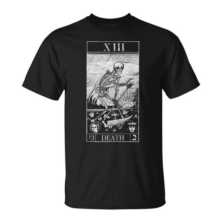 Blackcraft The Grim Reaper Vintage Death Tarot Card T-Shirt