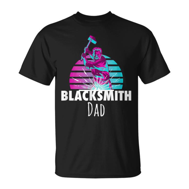 Blacksmith Dad Blacksmith Metalworking Forge T-Shirt