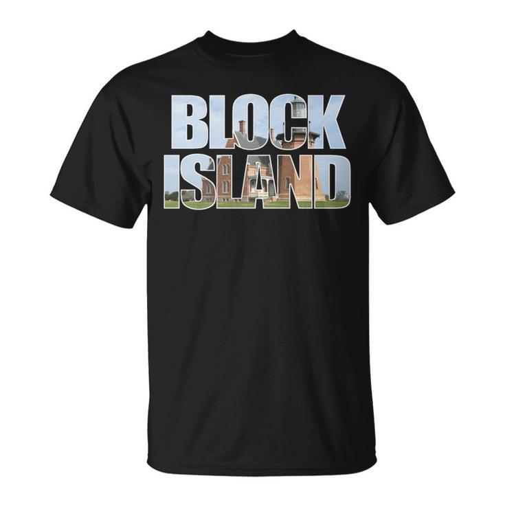 Block Island Lighthouse Souvenir Rhode Island Beach Keepsake T-Shirt