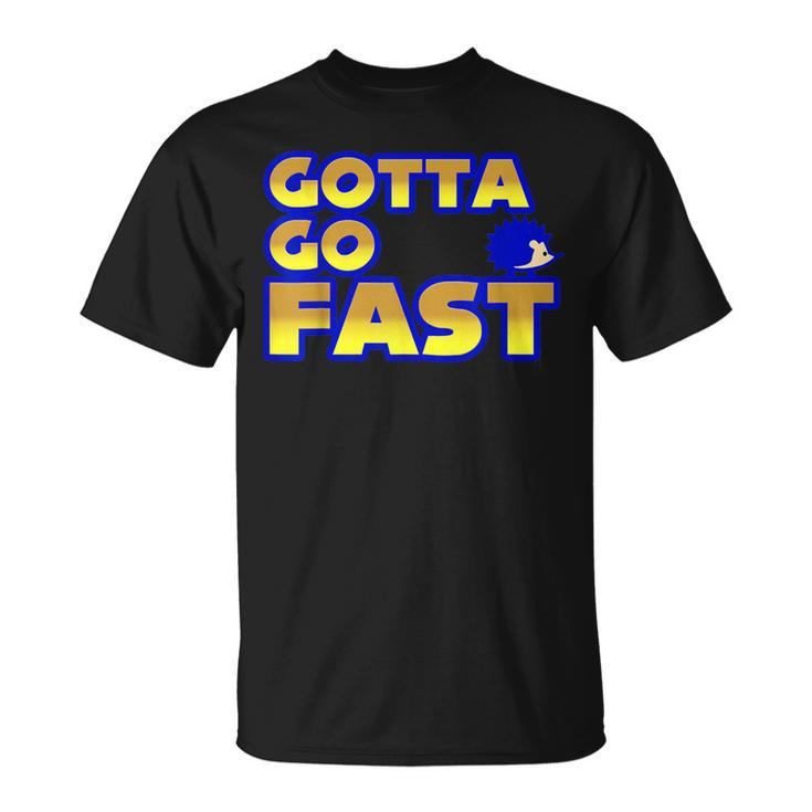 Blue Hedgehog Video Game Cosplay Gotta Go Fast T-Shirt
