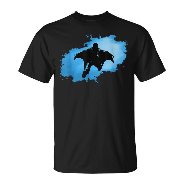 Blue Wingsuit Flying T-Shirt