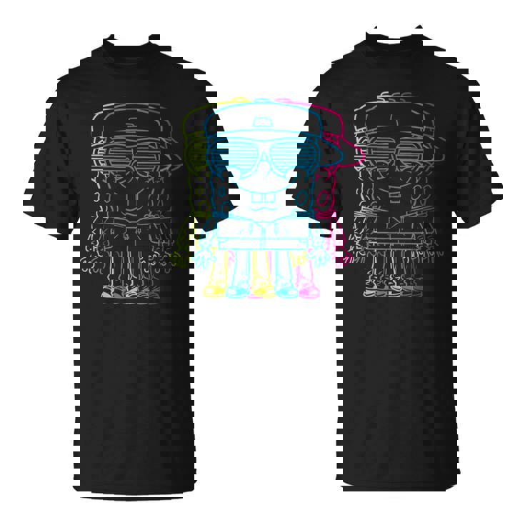Bob Esponja Pantalones Cuadrados Personaje Bob Esponja 3D Camiseta unisex