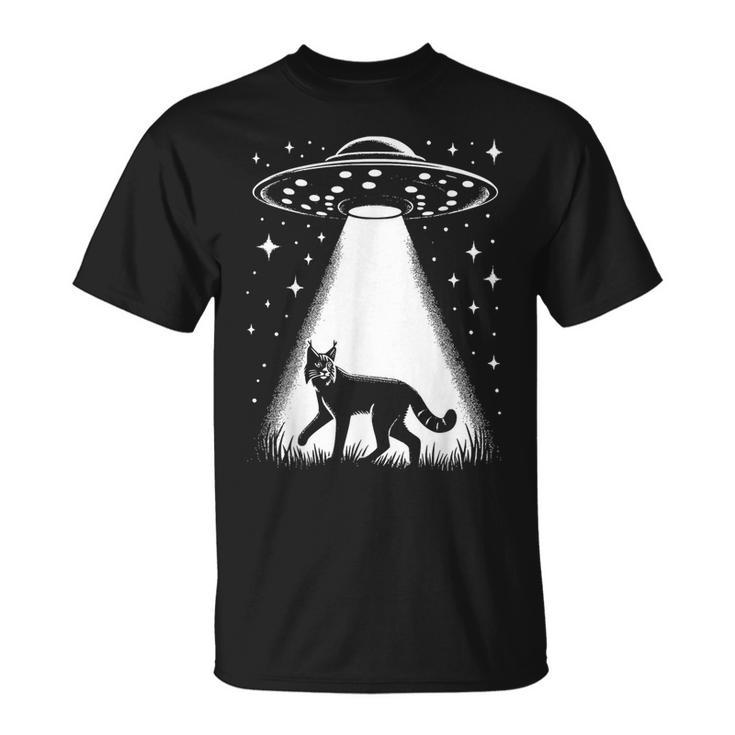 Bobcat Dad Mom Lover Alien Ufo T-Shirt