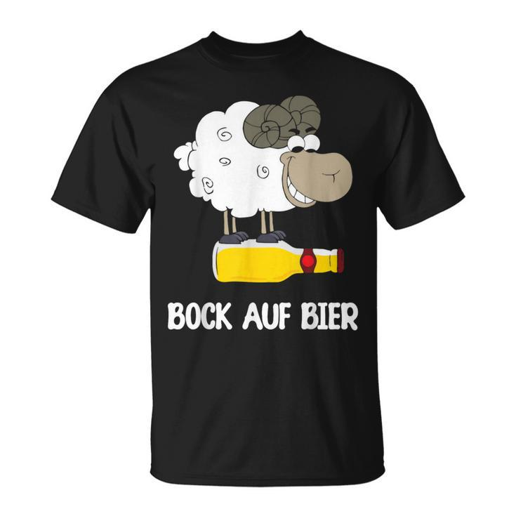 Bock Auf Bier Biertrinker Alkohol Bier Saufen T-Shirt