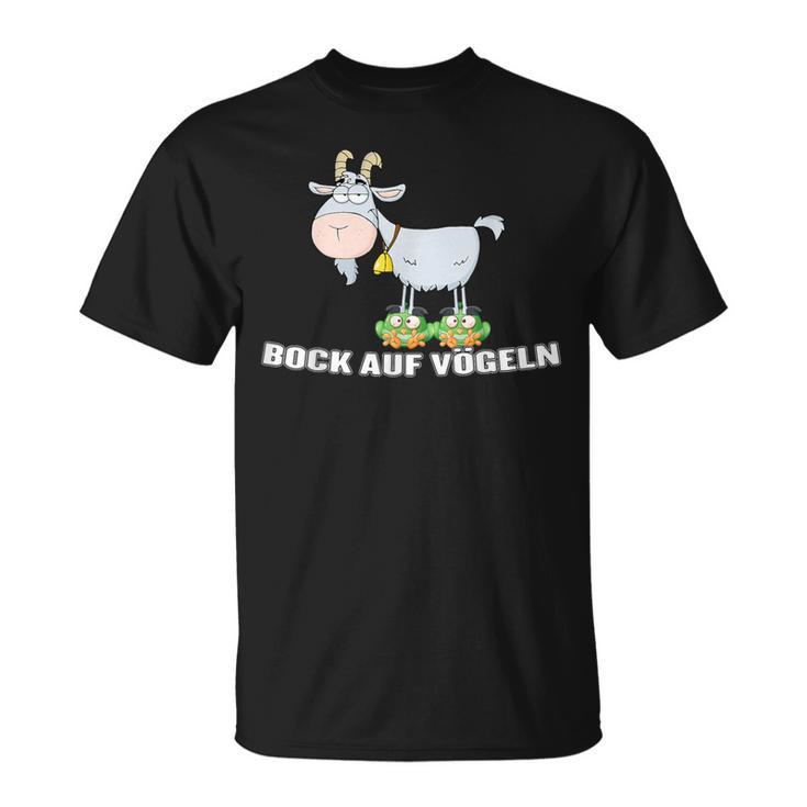 With Bock Aufogelgeln Zweideutigogel Ziegenbock Word Game T-Shirt