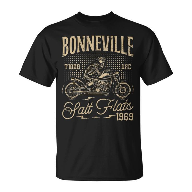 Bonneville Salt Flats Motorcycle Racing Vintage Biker T-Shirt