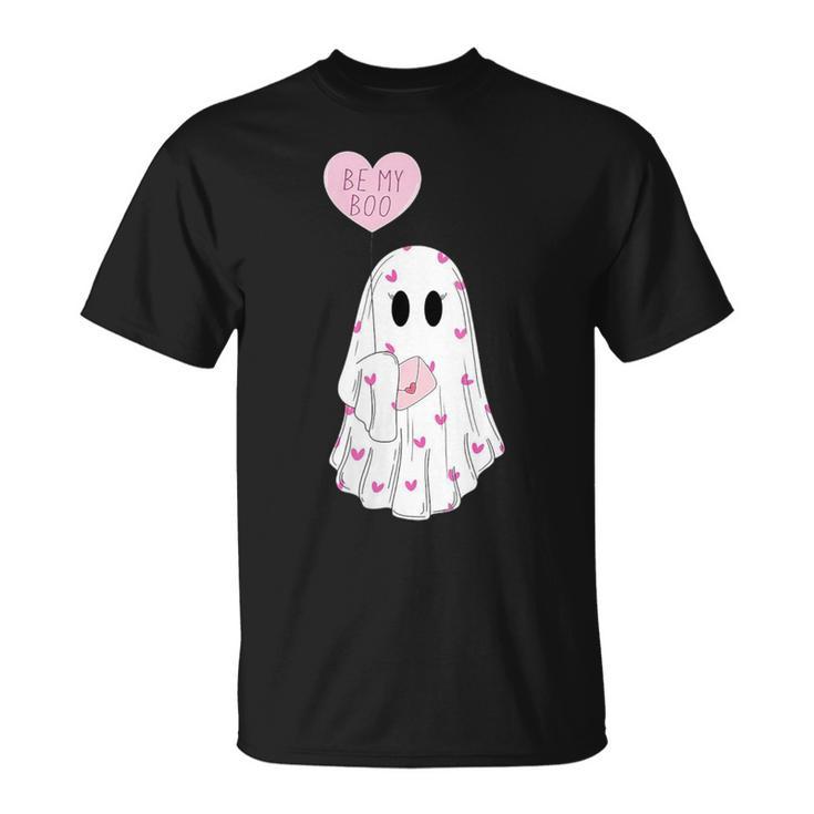 Be My Boo Valentine Cute Heart Ghost Valentine Costume T-Shirt