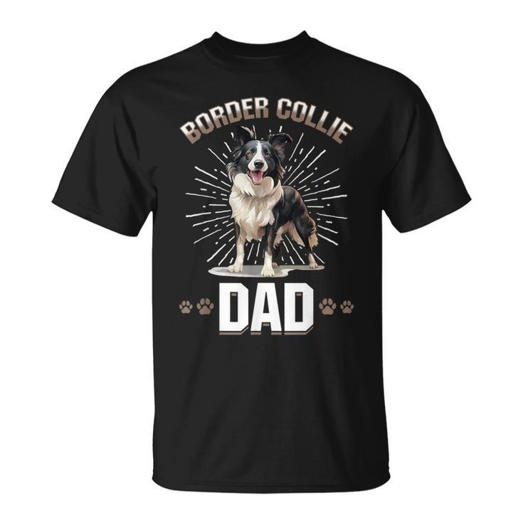 Border Collie Hund – Border Collie Dad T-Shirt