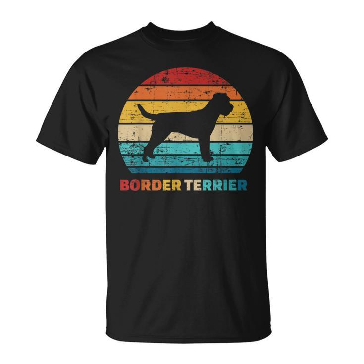 Border Terrier Vintage Retro T-Shirt