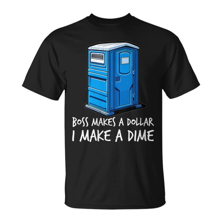 Boss Makes A Dollar I Make A Dime Meme T-Shirt