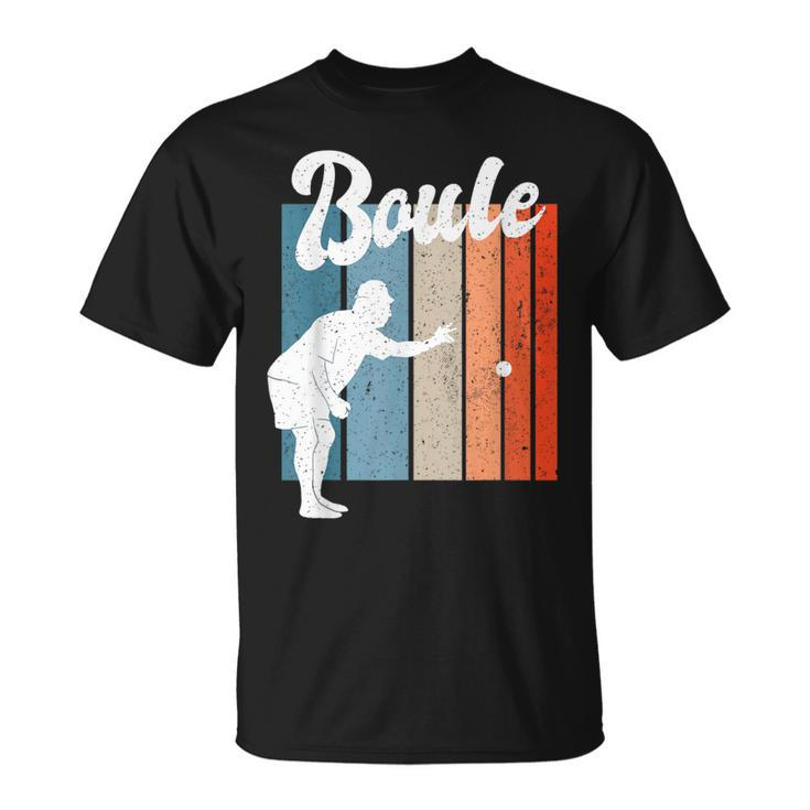 Boule Petanque Game Sport French Retro Vintage T-Shirt