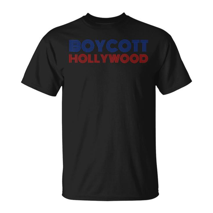 Boycott Hollywood Anti Snowflake Pro Trump America T-Shirt
