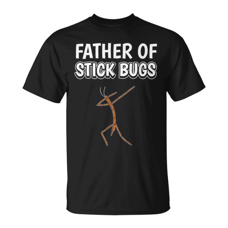 Boys Insect Dad Father's Day Father Of Stick Bugs T-Shirt