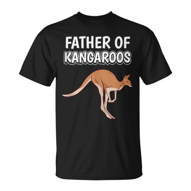 Boys Kangaroo Dad Father's Day Father Of Kangaroos T-Shirt