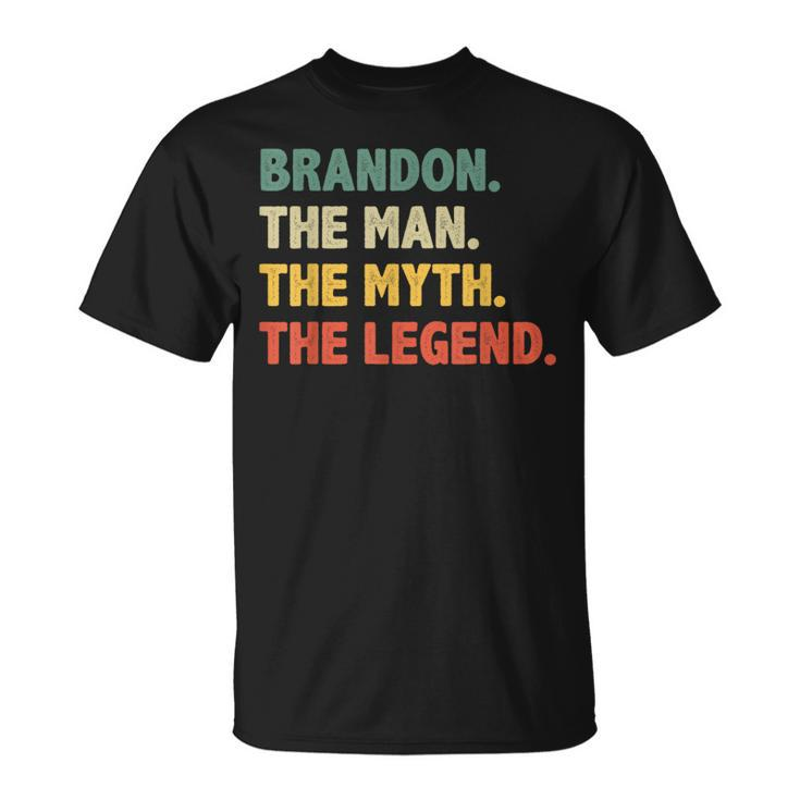 Brandon The Man The Myth The Legend Vintage For Brandon T-Shirt