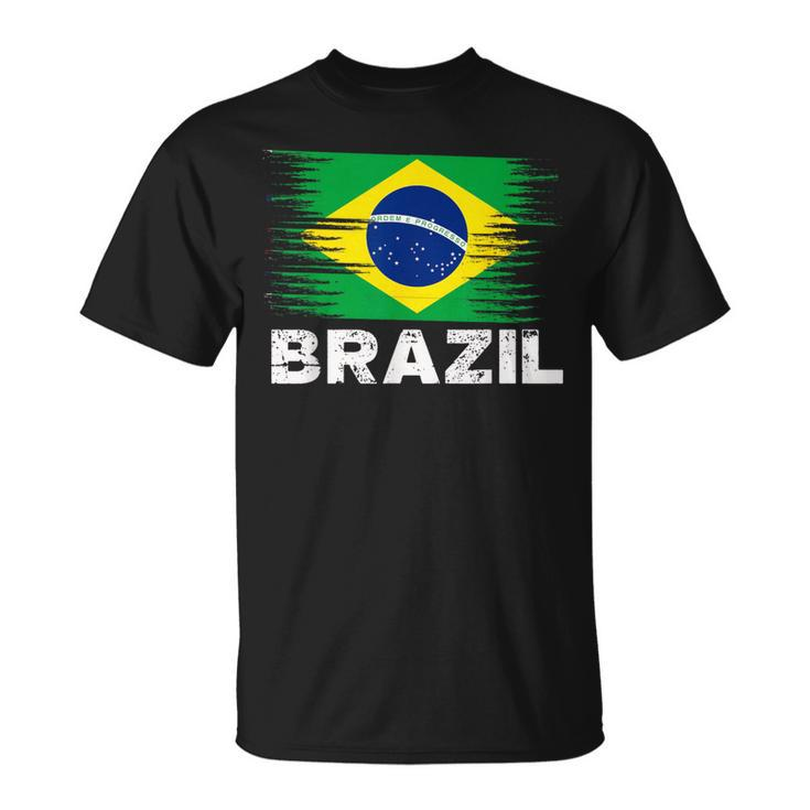 Brazil Brazilian Flag Sports Soccer Football T-Shirt