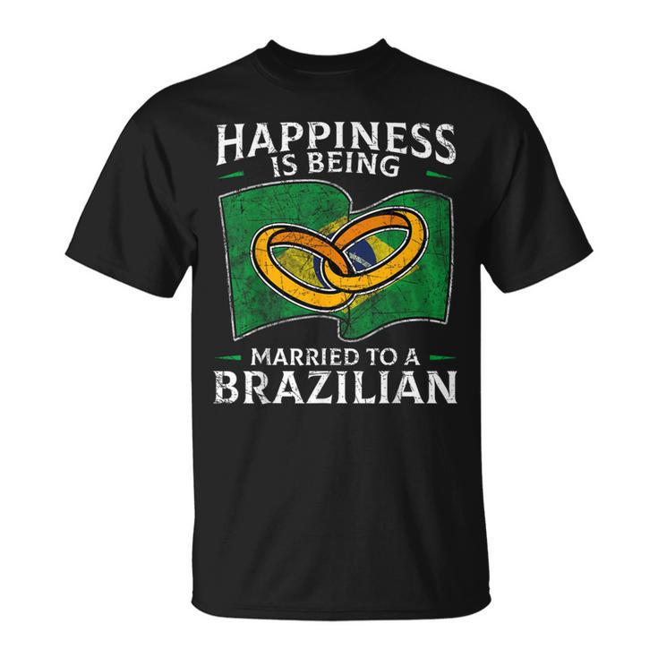 Brazilian Marriage Brazil Married Flag Wedded Culture T-Shirt
