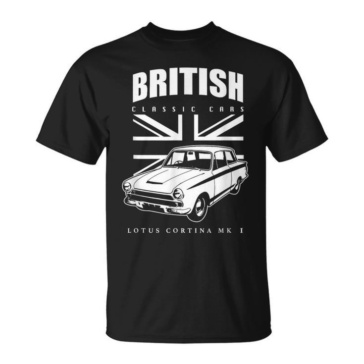 British Classic Car Lotus Cortina Mark 1 T-Shirt