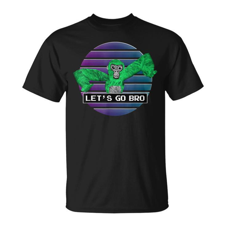 Come At Me Bro Gorilla Monkey Tag Vr Gamer T-Shirt