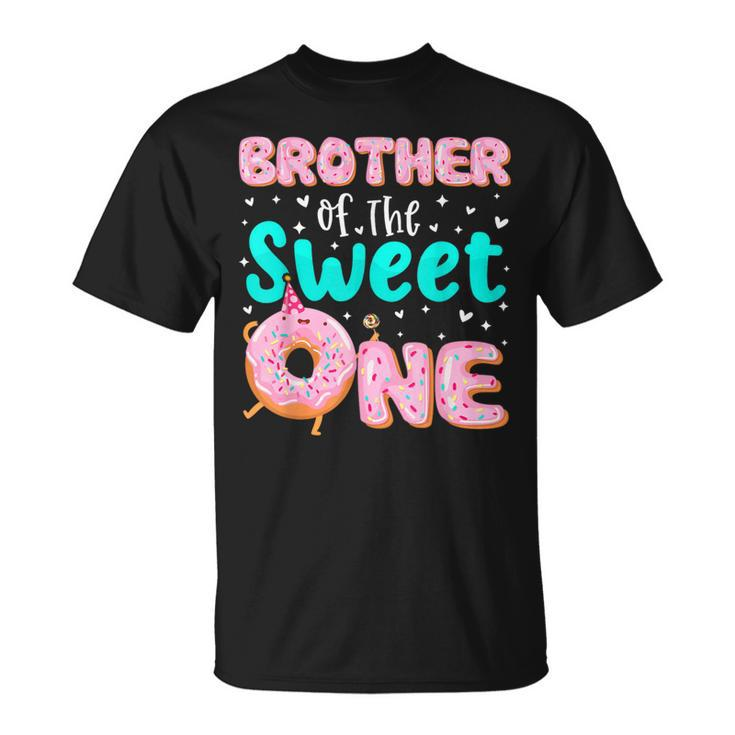 Brother Of The Sweet One 1St Birthday Donut Theme Family T-Shirt