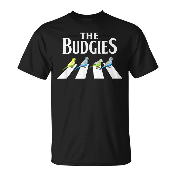 Budgies Band Parodie Unisex T-Shirt, Lustiges Vogelliebhaber-Shirt