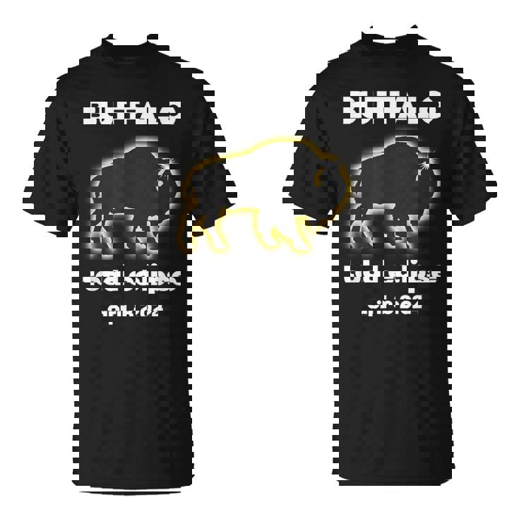 Buffalo Eclipse Outline April 8 2024 Total Eclipse Buffalo T-Shirt