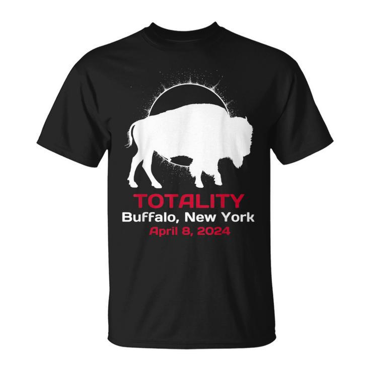 Buffalo New York Solar Eclipse Totality April 8 2024 T-Shirt