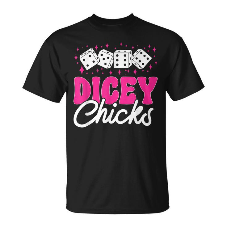 Bunco Game Dicey Chicks Bunco T-Shirt