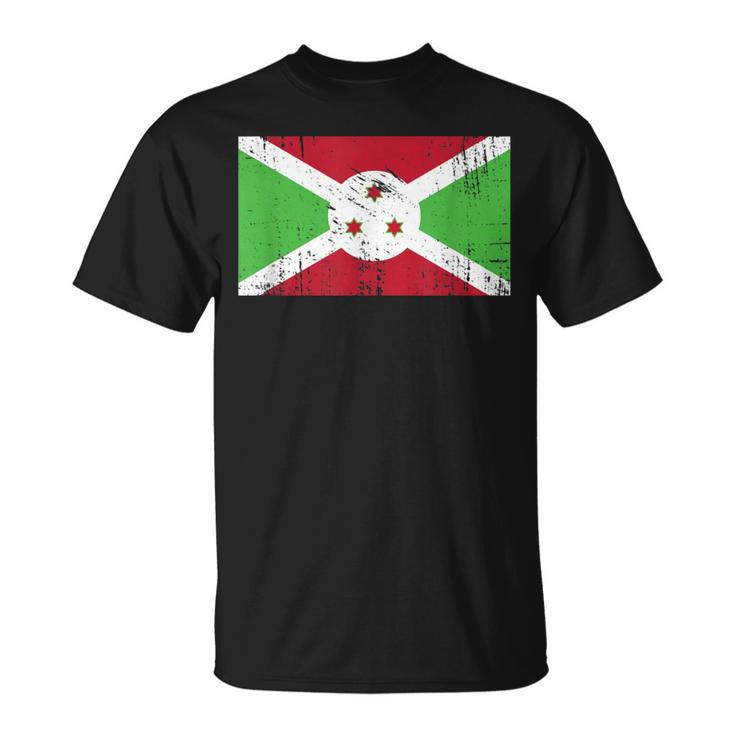 Burundi Flagge-Fahne Geschenk Fußball-Fan Sport T-Shirt