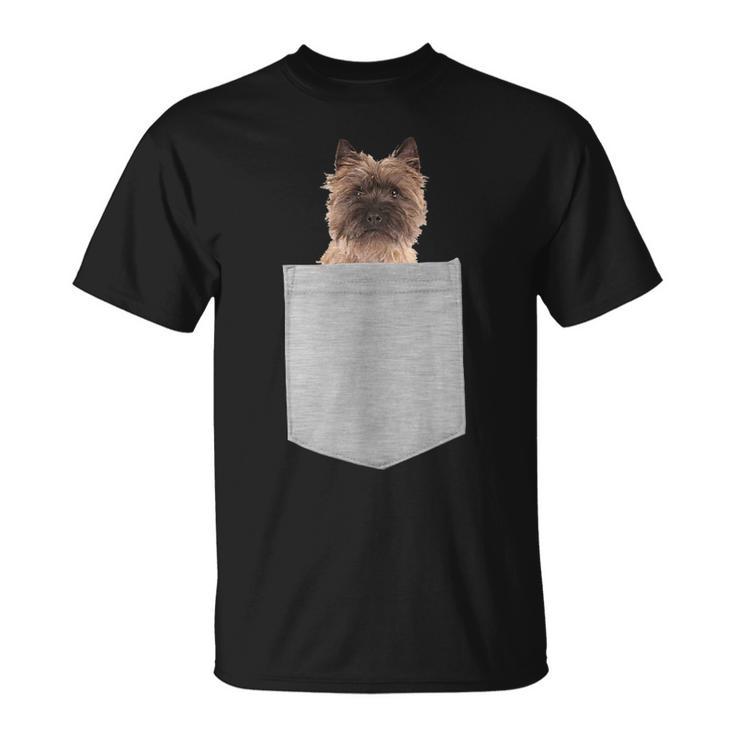 Cairn Terrier Dog In Your Pocket T-Shirt