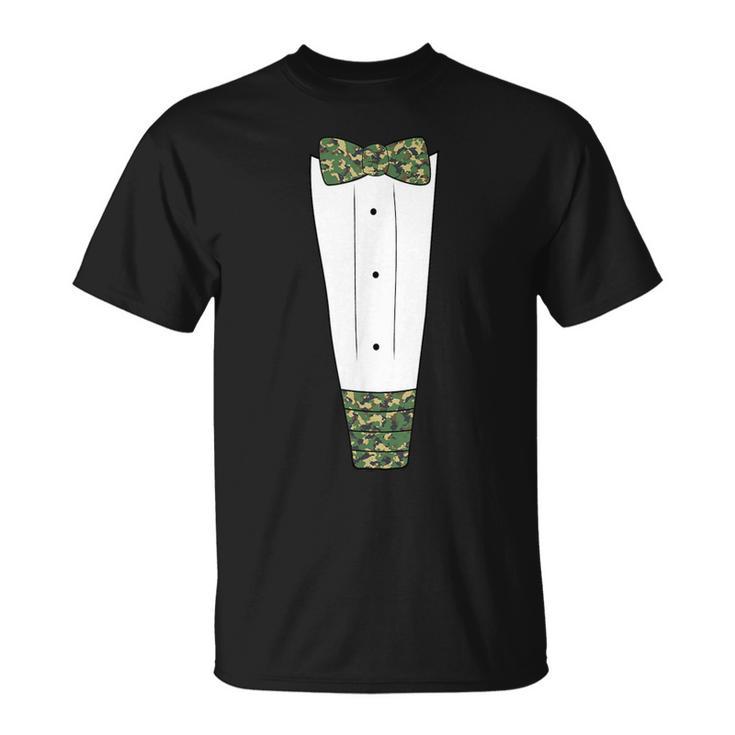 Camo Tuxedo T T-Shirt