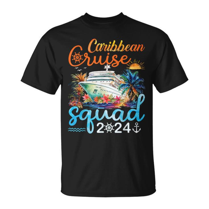 Caribbean Cruise Squad 2024 Family Matching Group Vacation T-Shirt