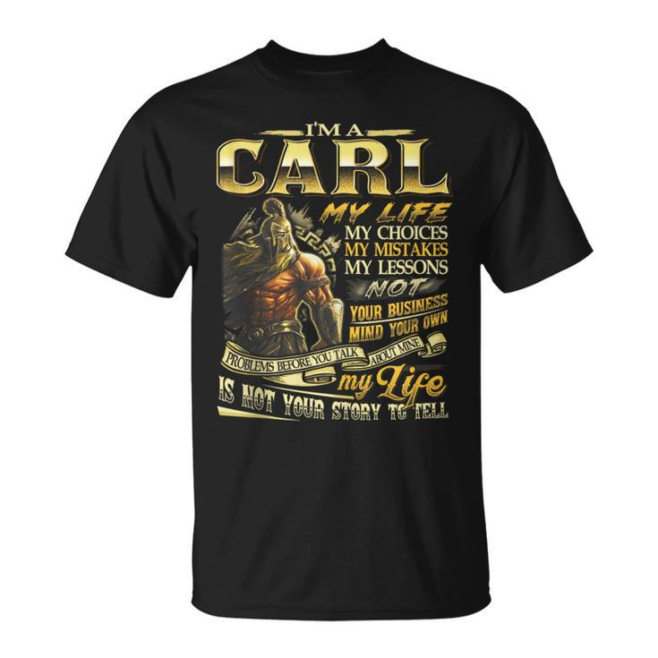 Carl Family Name Carl Last Name Team T-Shirt