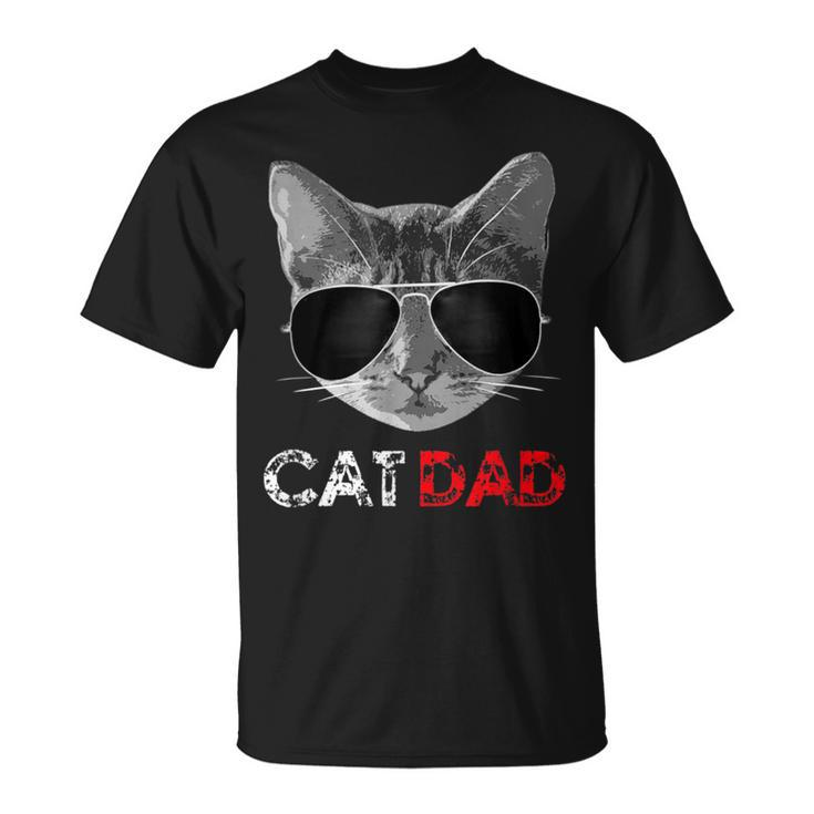 Cat Dad Father's Day For Cat Lovers T-Shirt