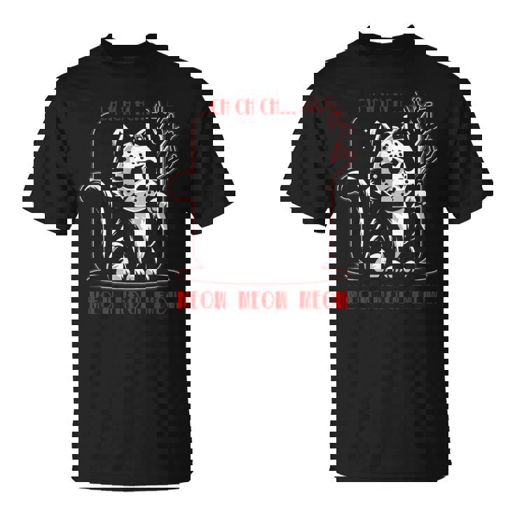 Graphic Cat Animal Horror Movie Cute Kitten Meow T-Shirt