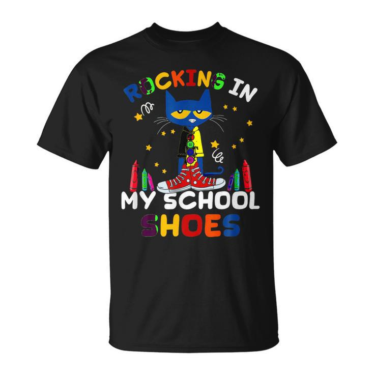 Cat-Rocking I N My-School-Shoes-Back To-School-Cat-Lover T-Shirt