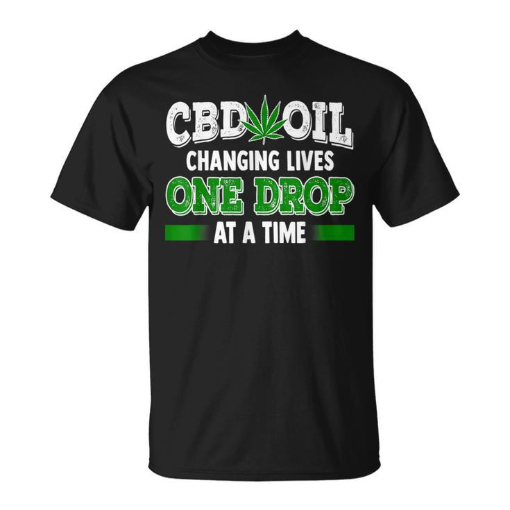 Cbd Oil Cannabinoid Hemp Heals Slogan Quote Fun T-Shirt