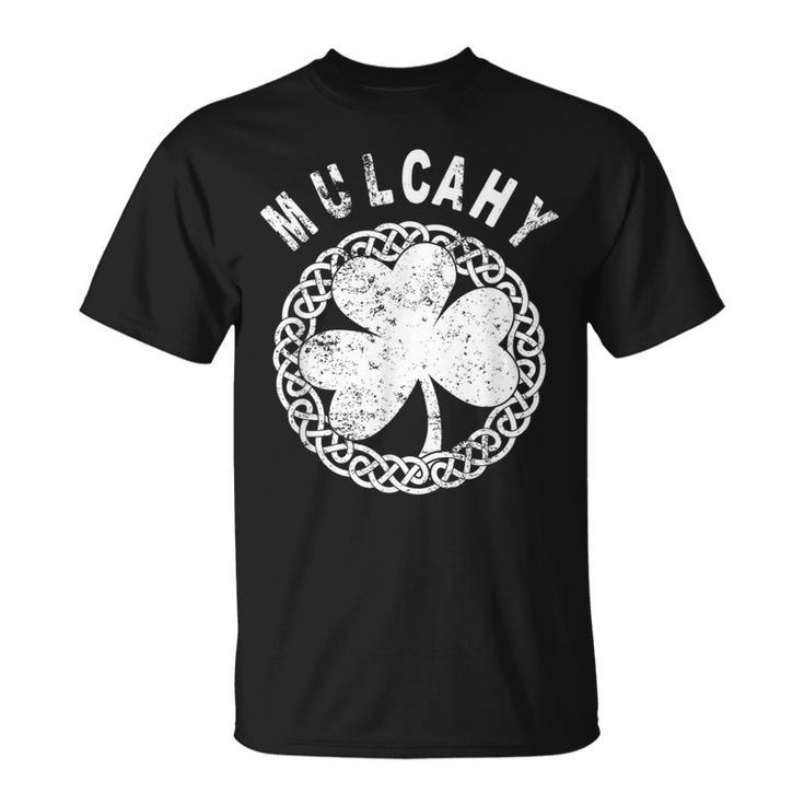 Celtic Theme Mulcahy Irish Family Name T-Shirt