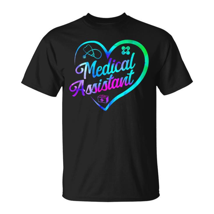 Certified Medical Assistant Watercolor Heart Cma T-Shirt