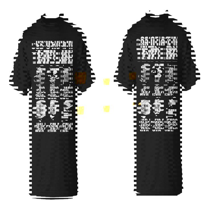 Cerveza Hombre Cosas Que Hago En Mi Tiempo Libre Cerveza Camiseta unisex