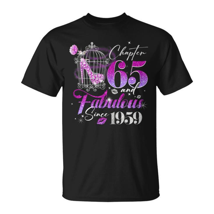 Chapter 65 Fabulous Since 1959 65Th Birthday Queen Diamond T-Shirt