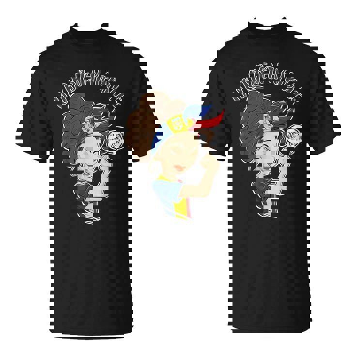 Chica Rumana I Bandera Rumana I Rumanía Camiseta unisex