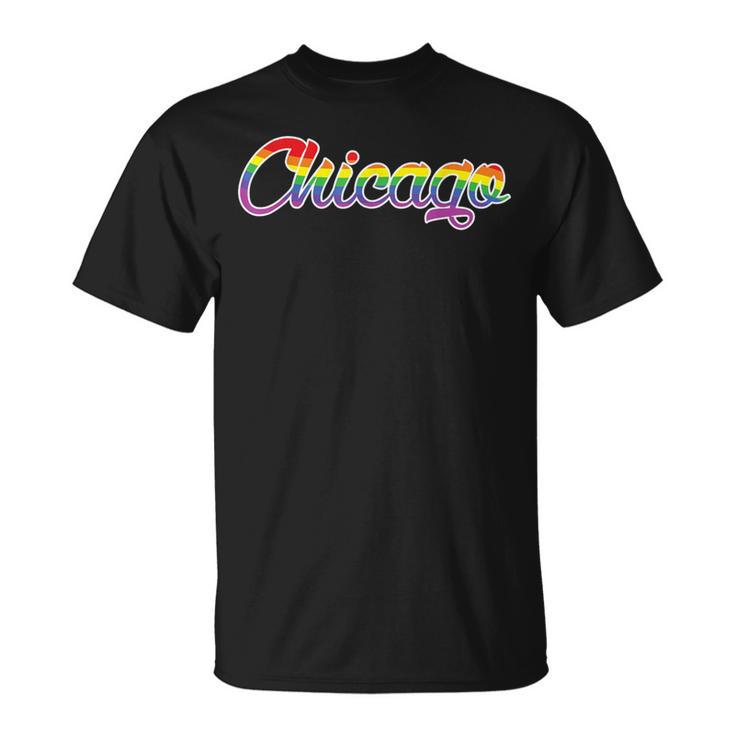 Chicago Illinois Gay Pride Parade Classic Rainbow Flag 2023 T-Shirt