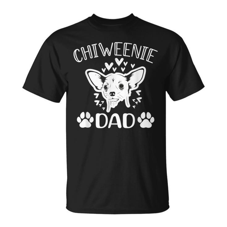 Chiweenie Papa Lustiger Chihuahua Süßer Hund Besitzer Spruch-Geschenke T-Shirt