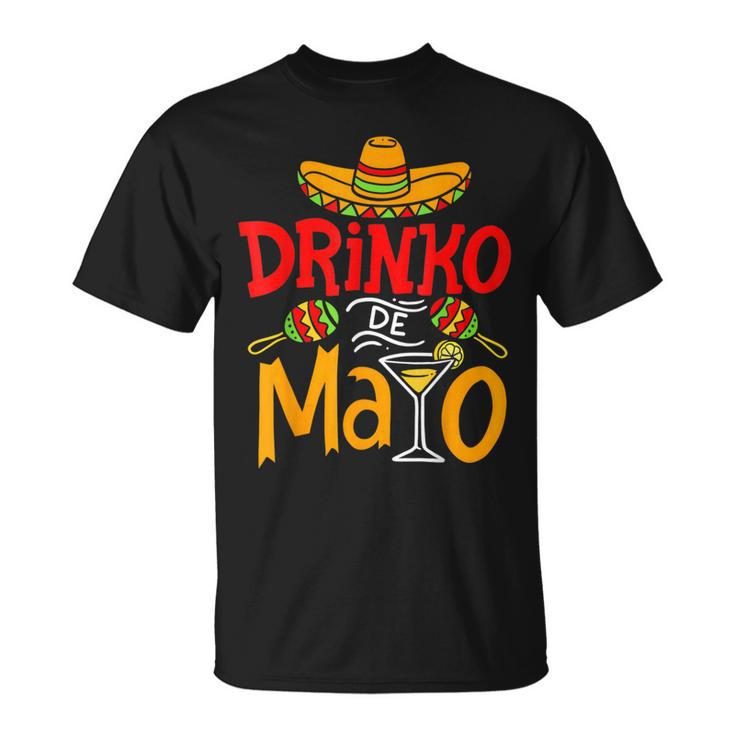 Cinco De Mayo Drinko De Mayo Mexican Fiesta Drinking Outfit T-Shirt