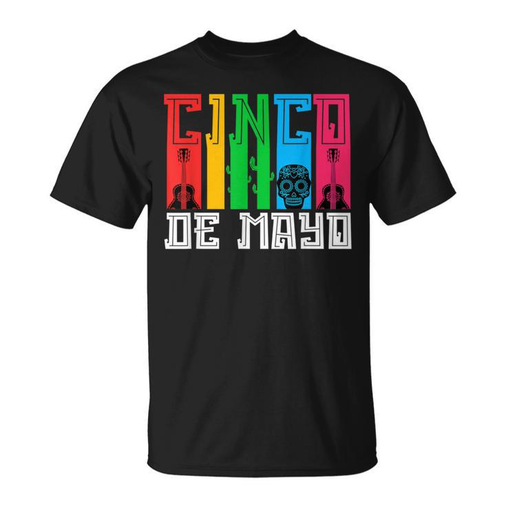 Cinco De Mayo Guitar Music Mexican Fiesta 5 De Mayo T-Shirt