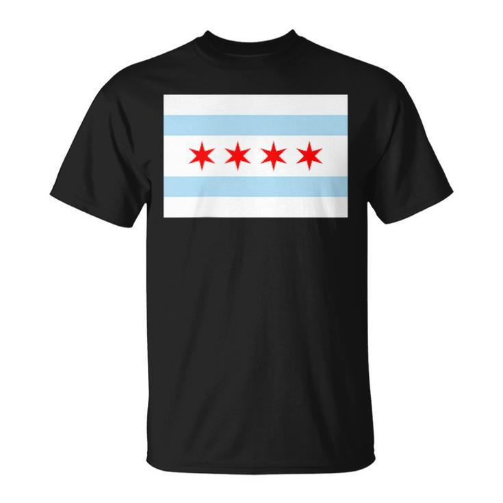 City Of Chicago Illinois Flag Windy City T-Shirt